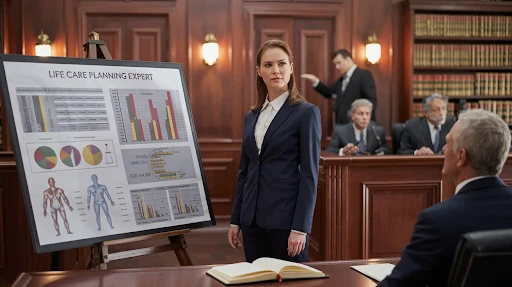 An example of a life care planning expert in a court